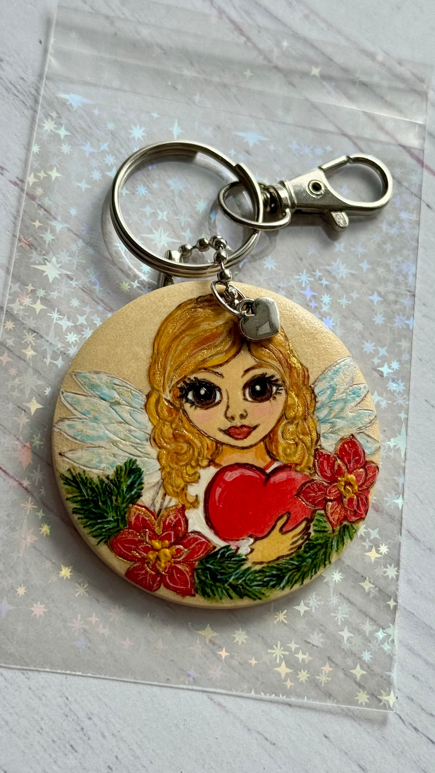 Schlüsselanhänger mit Schutzengel 👼